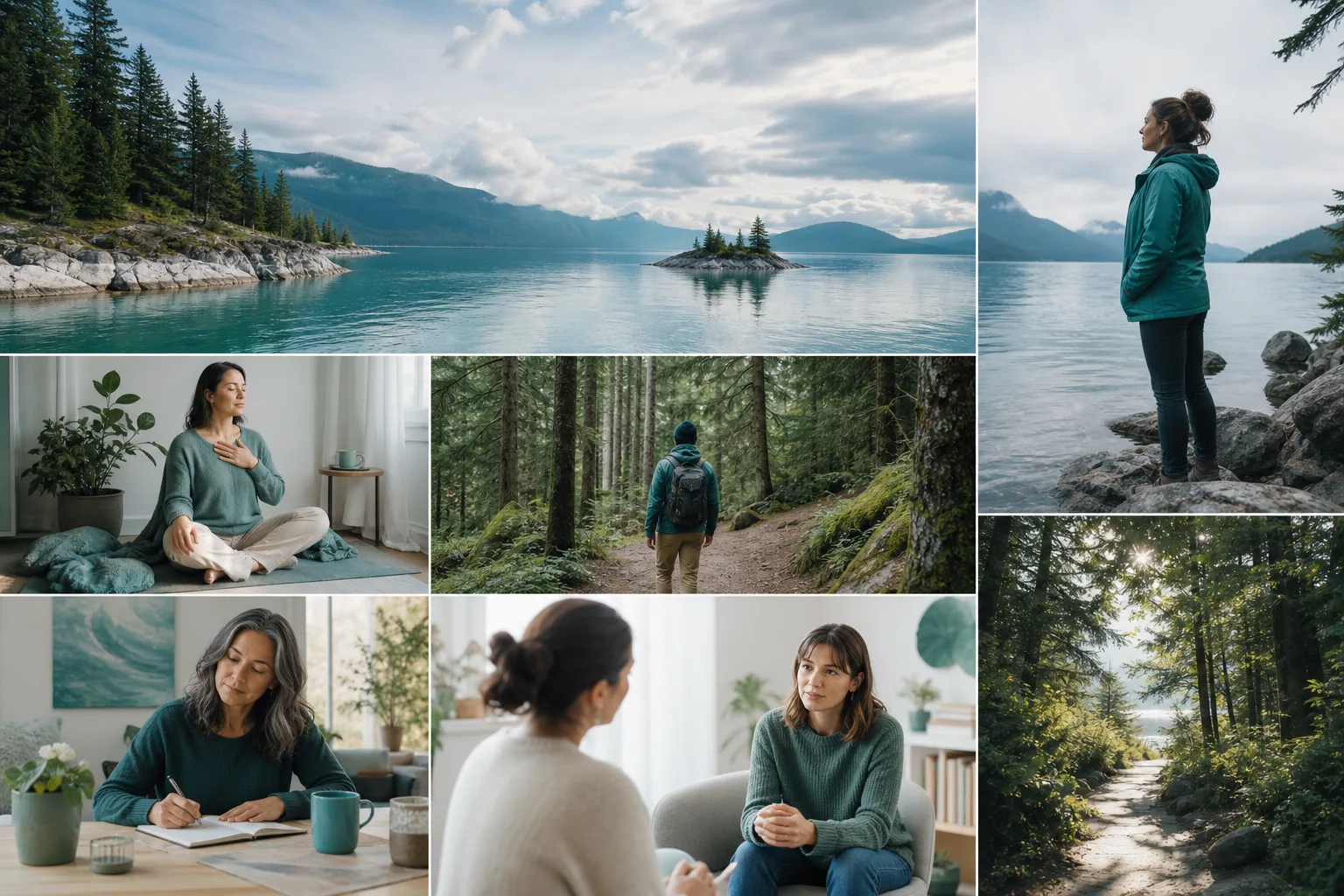 Peaceful Canadian path suggesting continued personal growth